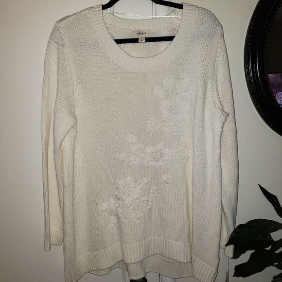 Style & Co. Embroidered Pullover Sweater - Picture 6 of 7